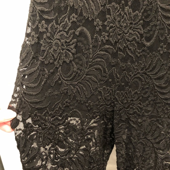 Bebe- LACE JUMPSUIT- never worn. Lace long sleeve, pants, shorts underneath. - Picture 4 of 4